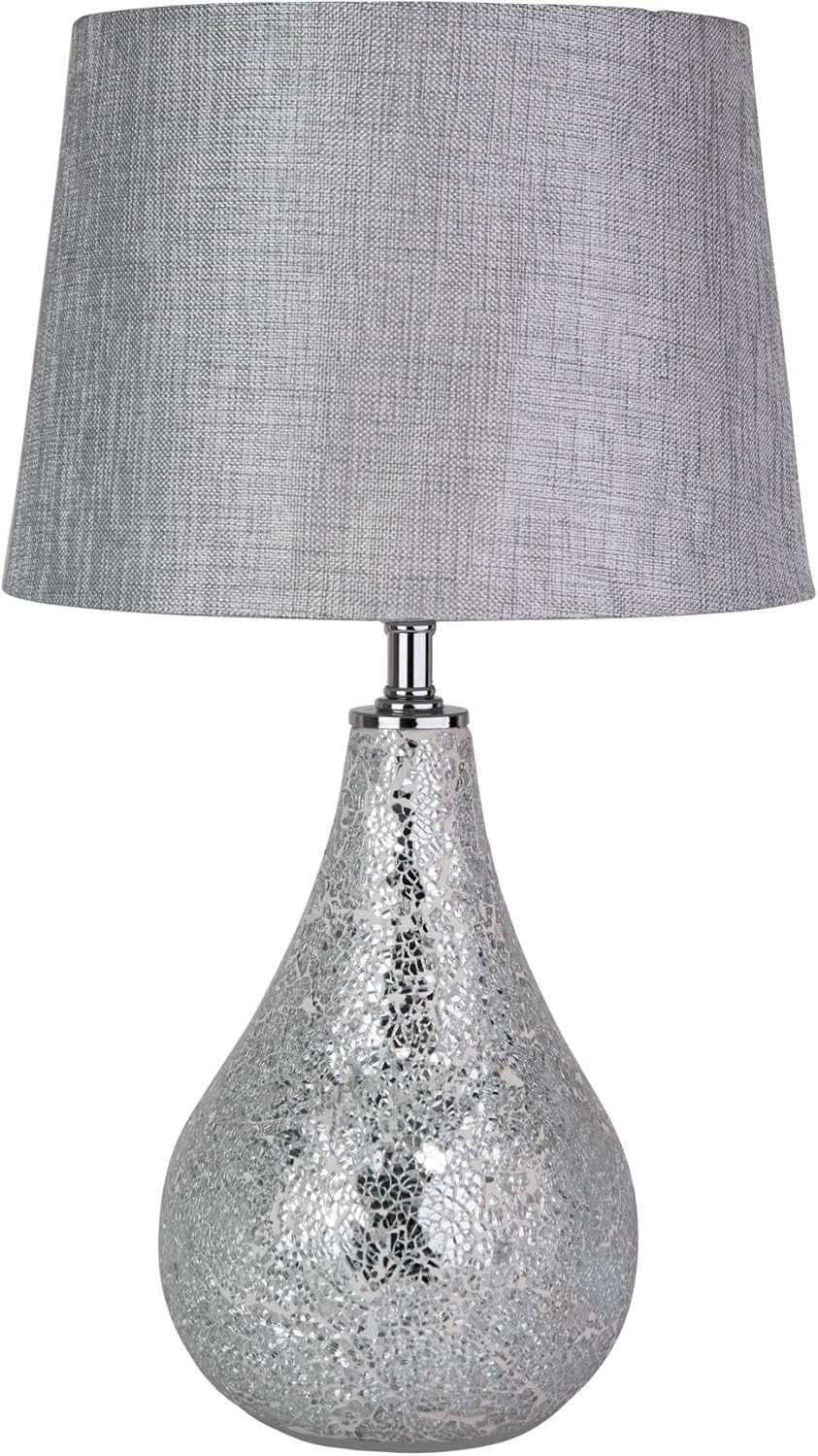 silver grey table lamp