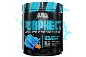 ANS Performance Prophecy Pre Workout Powder (20 servings, 14.5 oz) – Gluten Free Pre-Workout Formula - Energy & Strength - Su