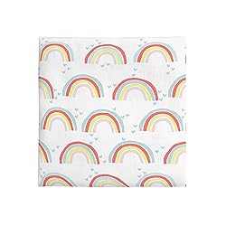 NoJo Super Soft Rainbow Nursery Mini Crib Fitted