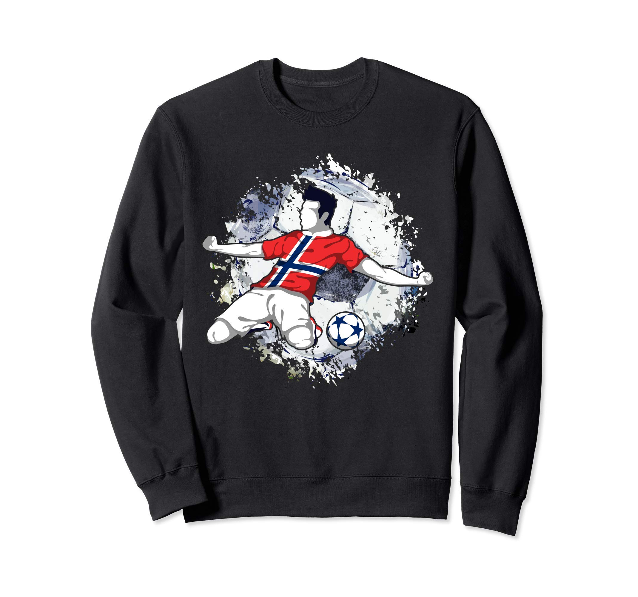 Norway Soccer Norwegian National Flag Proud Football Striker Sweatshirt