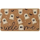 Baccessor Halloween Ghost Doormat Outdoor Outside,Funny Ghost Bats Front Doormats Non Slip Rubber Entrance Floor Door Mat for Fall Holiday Indoor Decor 17x29 Inch