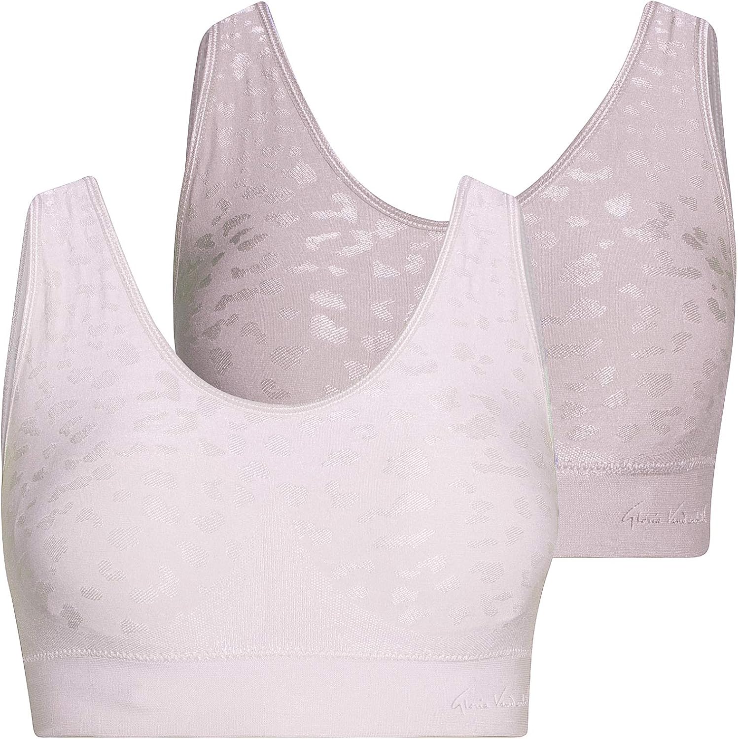Gloria Vanderbilt Womens Bra Tagless Seamless 2 Pack Bras for Women ...