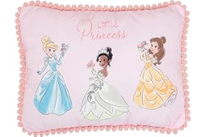 LAMBS & IVY Disney Princesses Pink Decorative Baby/Nursery Throw Pillow