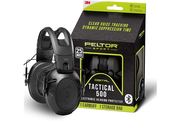 The 9 Best Shooting Ear Protection Options: Fit Beats Rating 5 Peltor Sport Tactical 500 Bluetooth hearing protection ear muffs for shooting