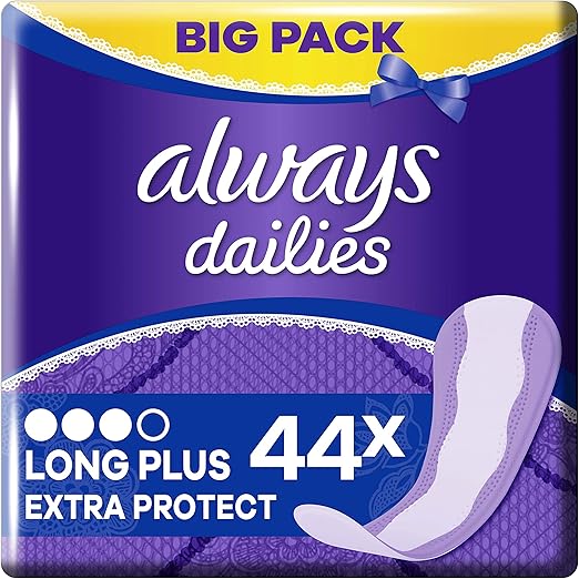 Always Dailies Extra Protect Panty Liners Long Plus 44 Panty Liners