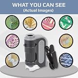Carson MicroBrite Plus 60x-120x LED Pocket Microscope Grey view 3