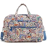 Vera Bradley womens Iconic Grand Weekender Travel Bag, Signature Cotton