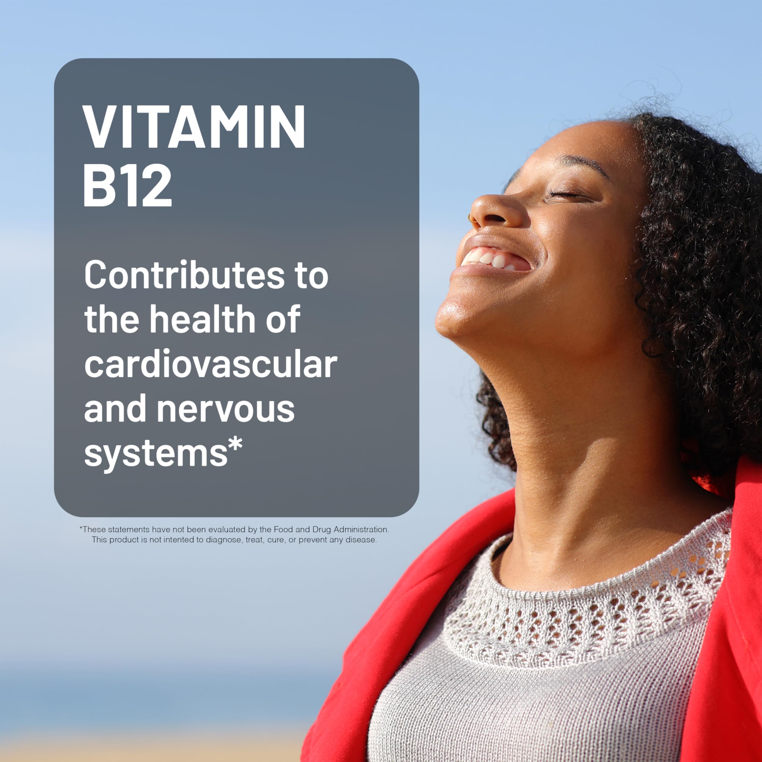 NatureWise Vitamin B12 1000 mcg - Dietary Supplement for Supporting Energy Metabolism, Mental Clarity, Nervous System Health - Easy-to-Swallow, Soy & Gluten-Free, Non-GMO - 150 Count[150-Day Supply]