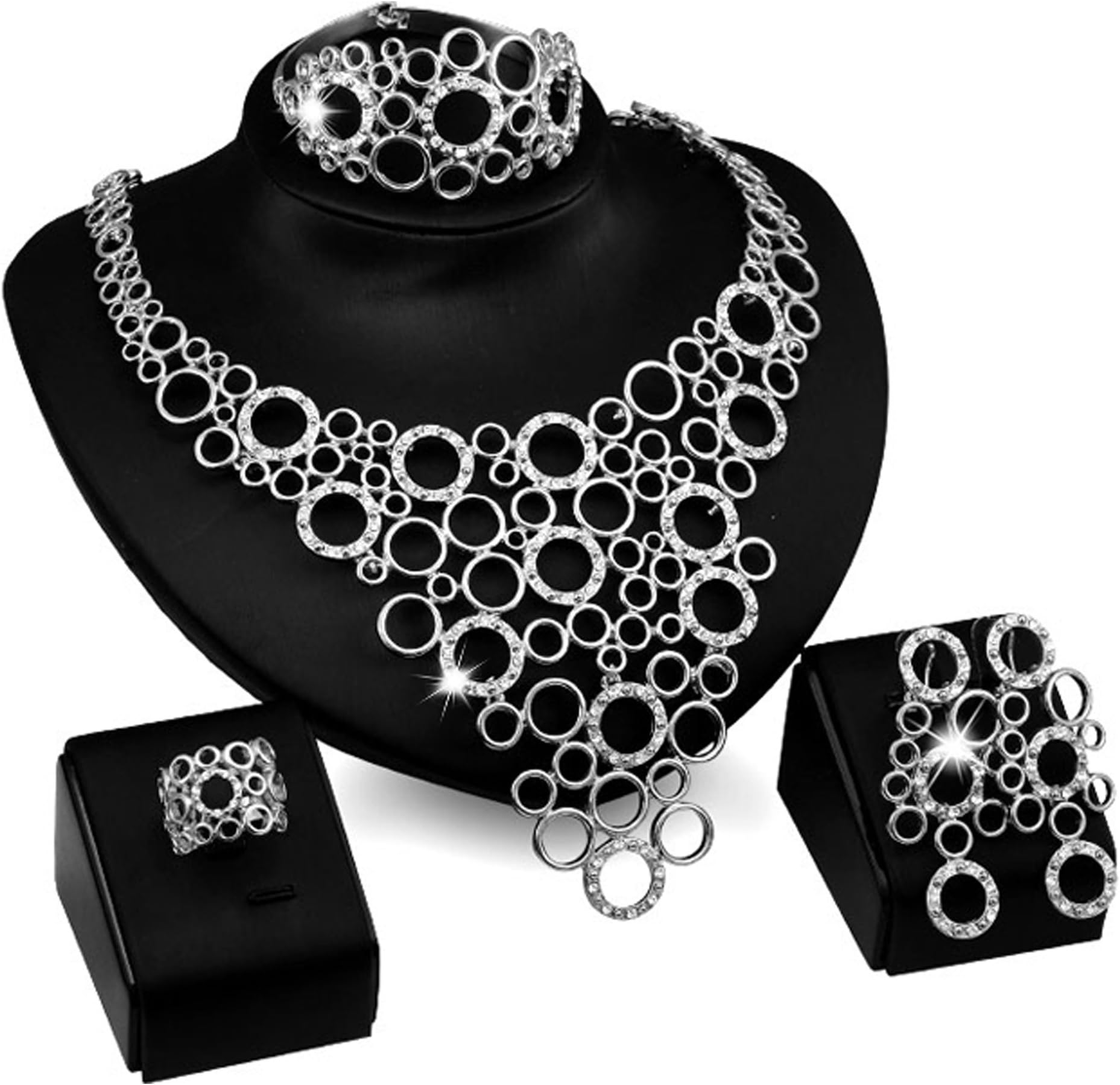 LIBERE Samba Circles 4 piece Jewellery Set