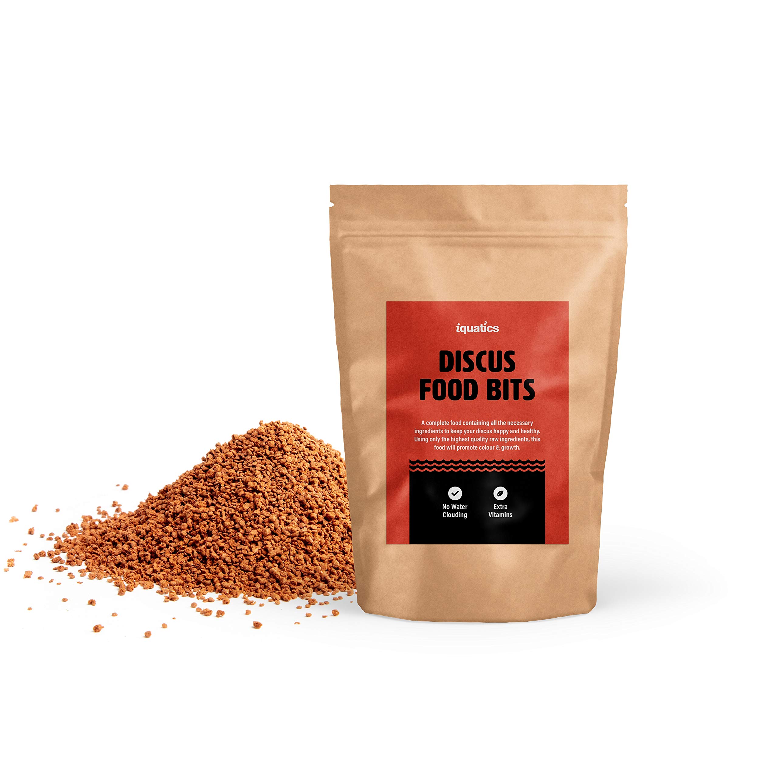 iQuatics Discus Perfectly Balanced Fish Food Bitz Ideal For Happy Healthy Fish - 60G