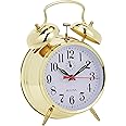Bulova B8124 Bellman Alarm Clock, Gold
