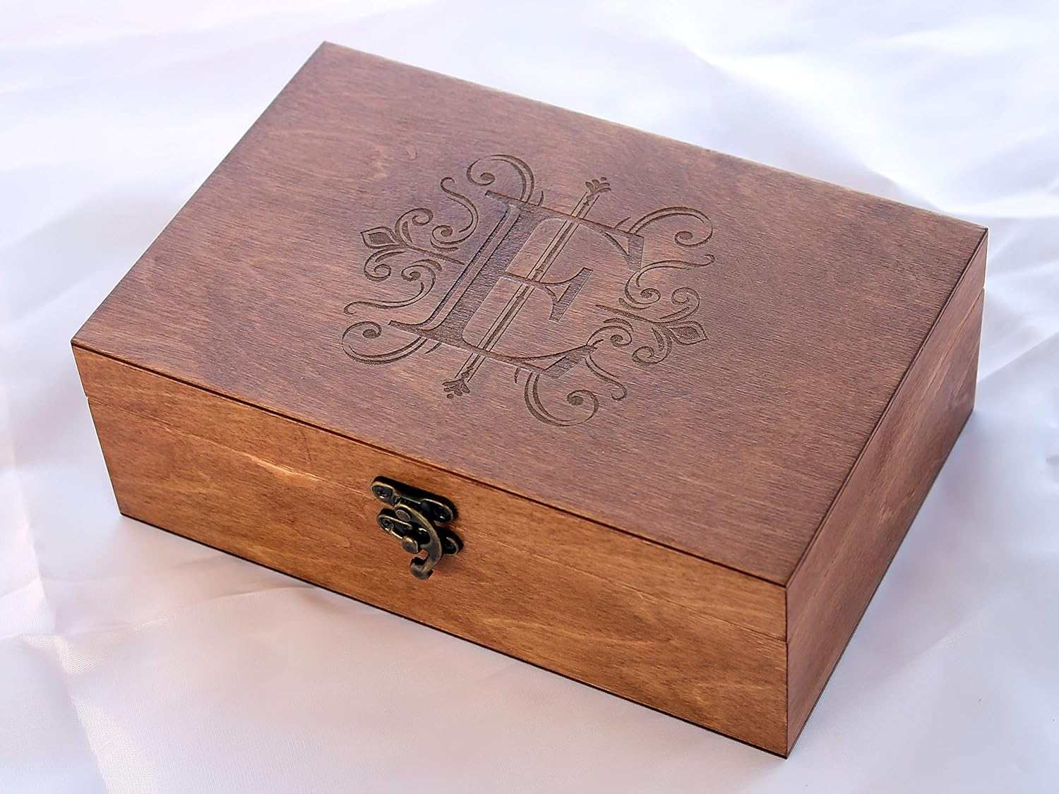 Personalized Monogram Box, Monogrammed Wooden Box, Monogram