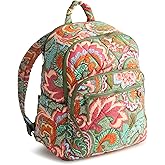 Vera Bradley Women's Featherweight Bancroft Backpack, Leaf Me Not Paisley, One Size