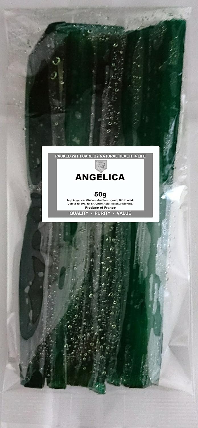 NH4L Whole Candied Emerald Green Angelica 50g Amazon.co.uk Grocery