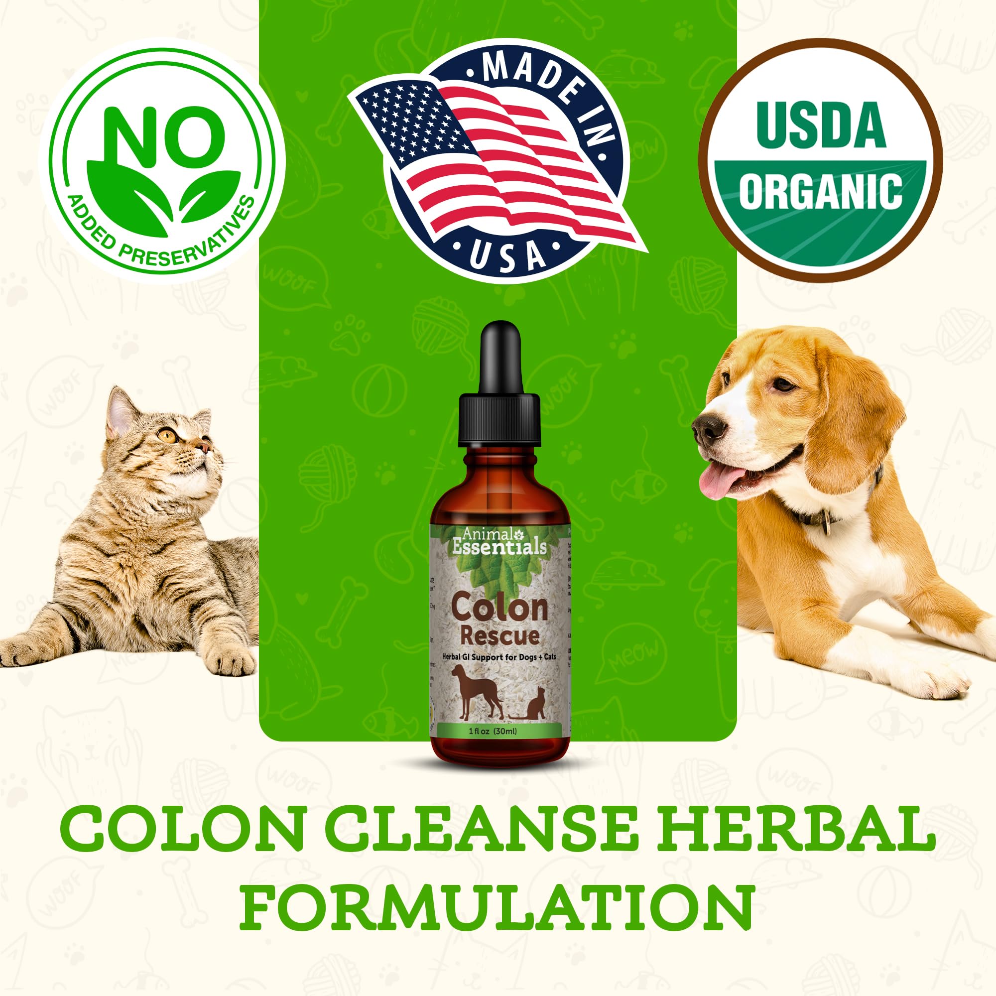 View of Mua Animal Essentials Colon Rescue for Dogs & Cats - Constipation ...