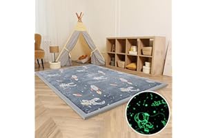 MAXYOYO Baby Play Mat, 1.2" Thick Memory Foam Soft Padded Carpet with Non-Slip Backing, Japanese Tatami Rug Living Room for Kids Toddler Children Nusery