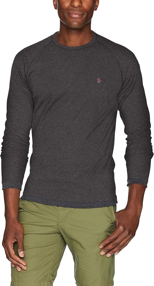 Original Penguin Men's Long Sleeve Reversible Tee Clothing
