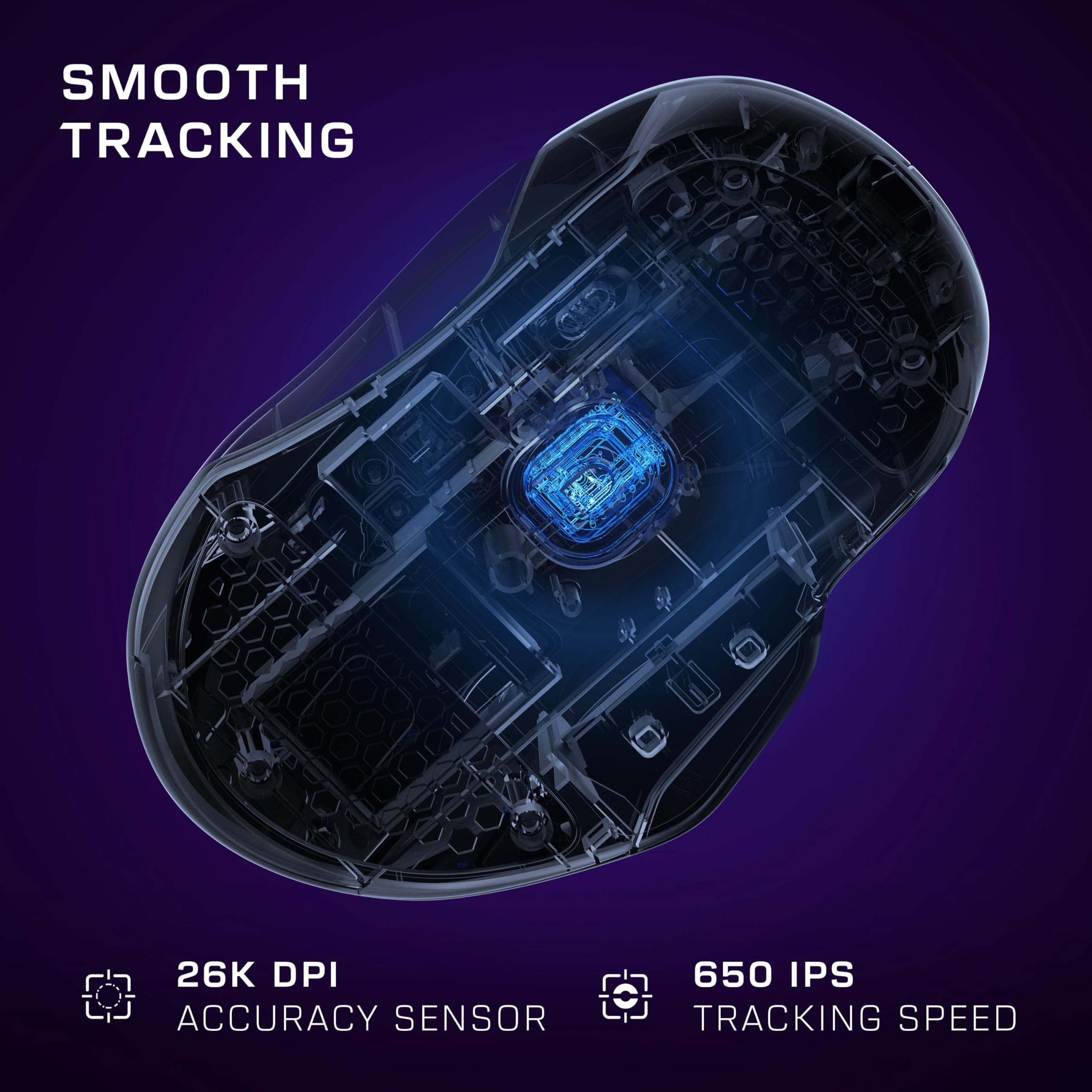 Turtle Beach Kone II Air – Kabellose, ergonomische RGB-Gaming-Maus, 350-Stunden-Akku, optischer 26K DPI Sensor, 21 programmierbare Funktionen, 4D-Free-Spin-Scroll-Rad, Schwarz 7