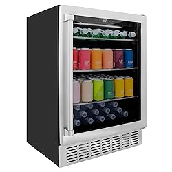 ZLINE 24" Monument 154 Can Beverage Fridge in