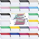 Zhehao 400 Pcs A6 Mesh Zipper Pouch Pencil Pouch with Zipper Waterproof Mesh Storage Bags Small Zipper File Bags for Classroom Organization School Office Supplies, 9.5 x 4.5 Inch (16 Assorted Colors)