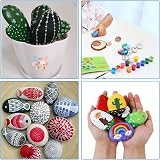 Hisredsun 16 Pcs Painting Rocks Flat River Stones 5-8 cm Smooth view 5