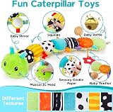 Lypsochaat Caterpillar Musical Baby Toy 0-6-12 Months Plush Sensory Tummy Time view 3