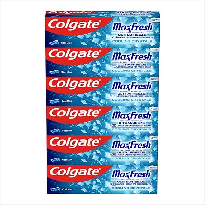 Colgate Max Fresh Cooling Crystals Toothpaste 6 x 75 ml Colgate