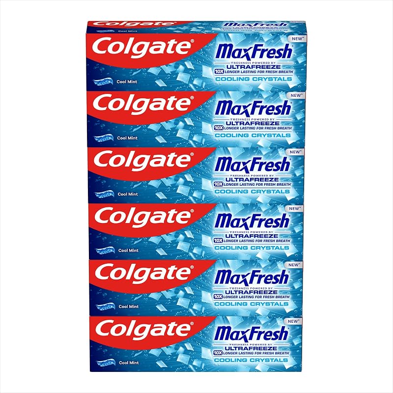 Colgate Max Fresh Cooling Crystals Toothpaste 6 x 75 ml Colgate