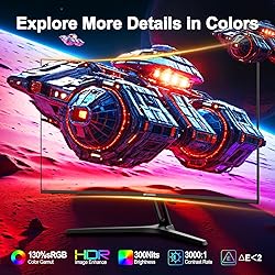 SANSUI 27 Inch Curved Gaming Monitor 180Hz 1ms with