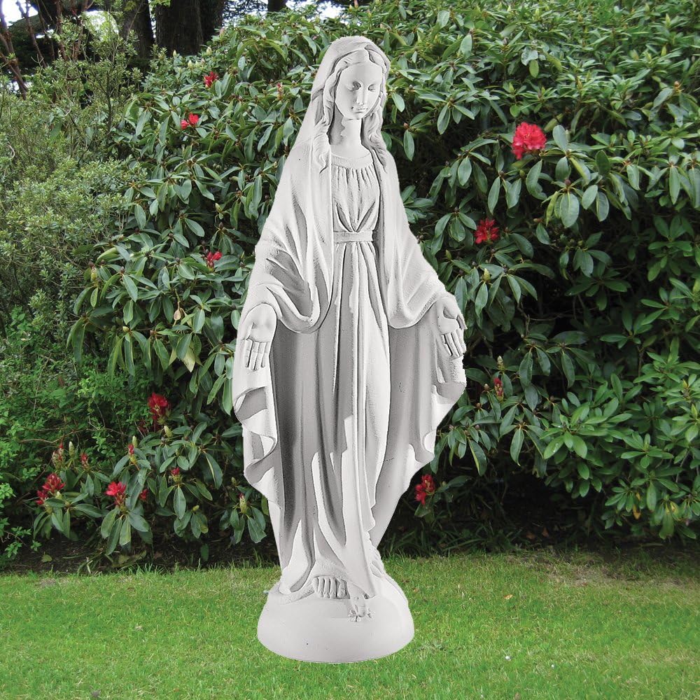 Marble Garden Statues Virgin Mary 97cm Religious Sculpture Amazon.co