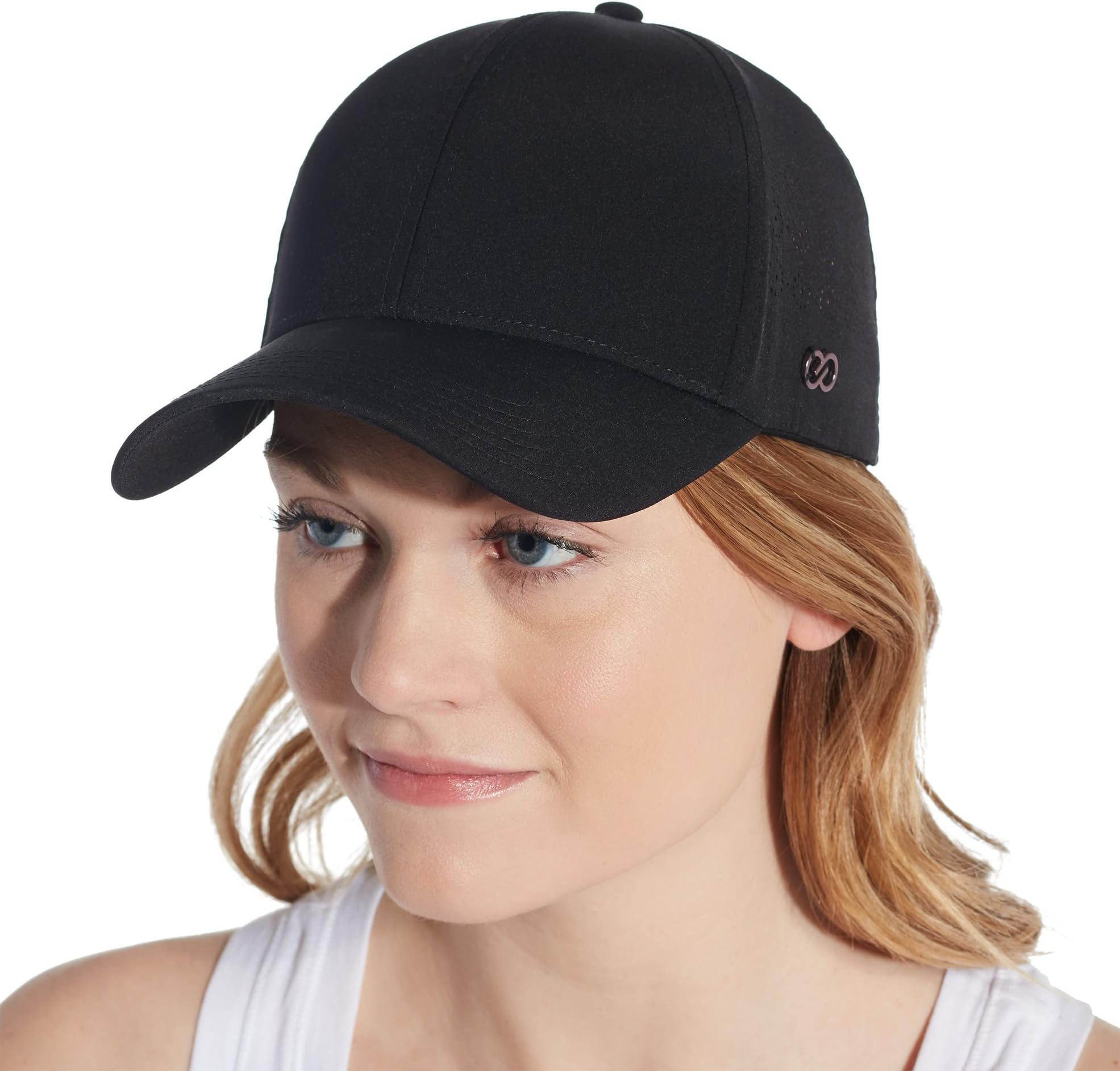 CALIA by Carrie Underwood Women's Perforated Side Hat (One Size, Black)