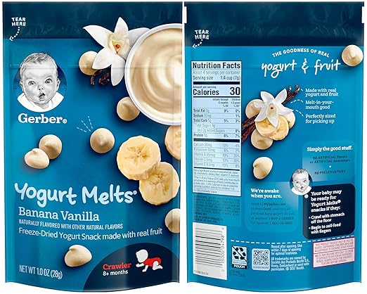 gerber yogurt melts banana vanilla