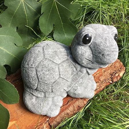 Figurines De Figurines De Antikas Tortue Decoration De Jardin Animaux Bassin De Jardin Beton Au Gel Amazon Fr Jardin
