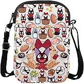 LEVLO Kiki's Cat Crossbody Bag Magical Kiki Anime Gifts Jiji Anime Cat Shoulder Bag Kiki & Jiji Merchandise