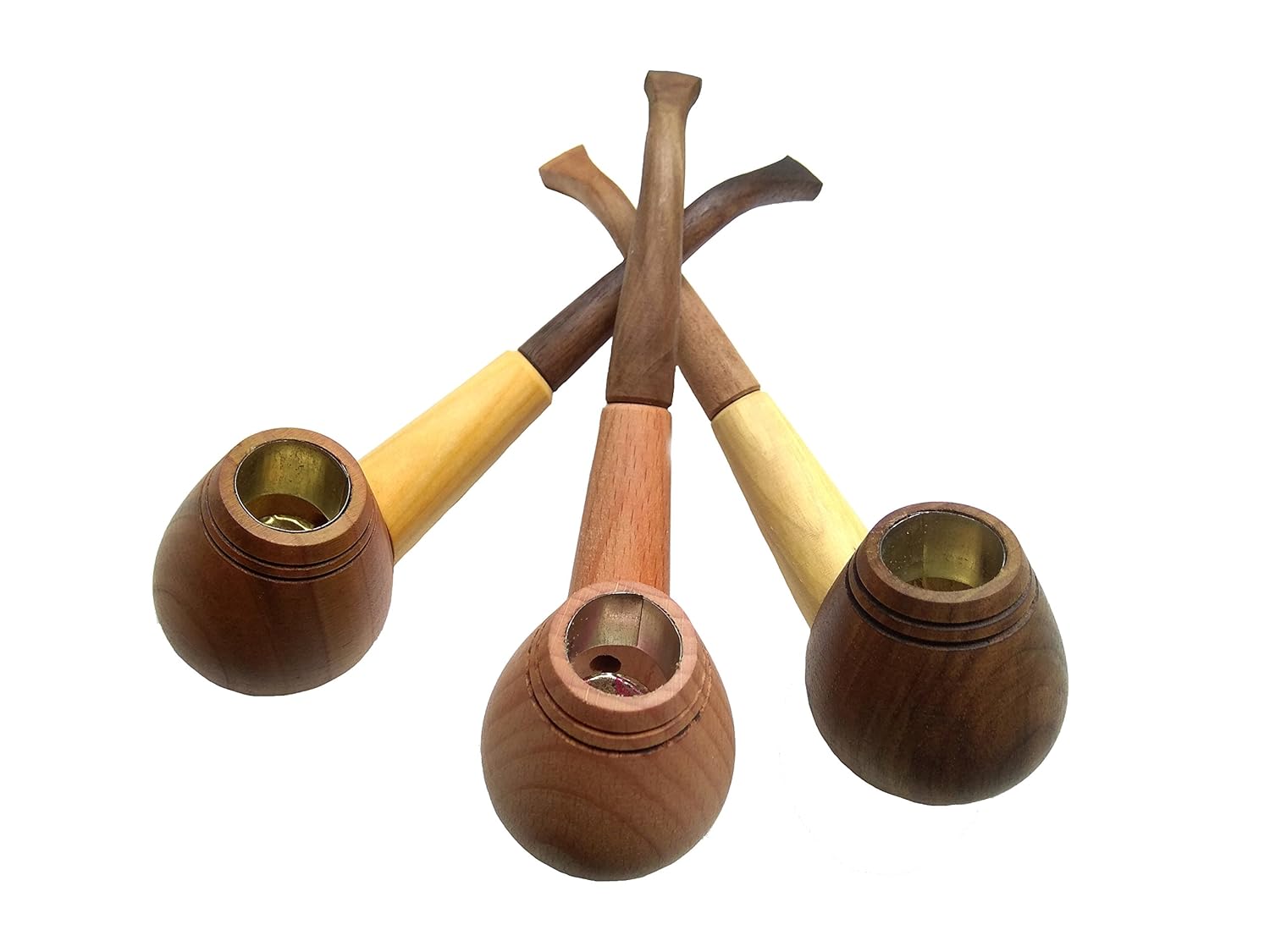 Set of 3 Handmade Wooden Pipes for Tobacco Smoking Amazon.co.uk