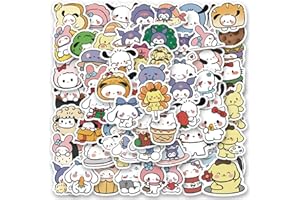 Yuyul 100Pcs Cute Stickers, Kawaii Waterproof Vinyl Cartoon Decals for Suitcase Skateboard Computer Water Bottles Decor
