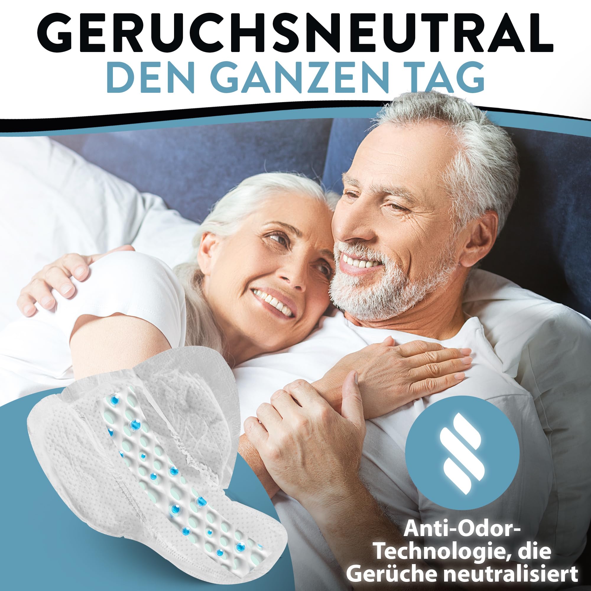 Harmony Care® Men SUPER saugstarke Inkontinenzeinlagen für Männer bei leichter bis mittlerer Blasenschwäche - diskrete Einlagen für Männer bei Inkontinenz - 20 Stück 5