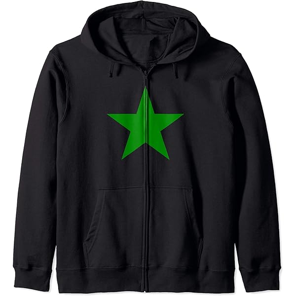 Amazon.com: Green Star - Green Star Zip Hoodie : Clothing, Shoes