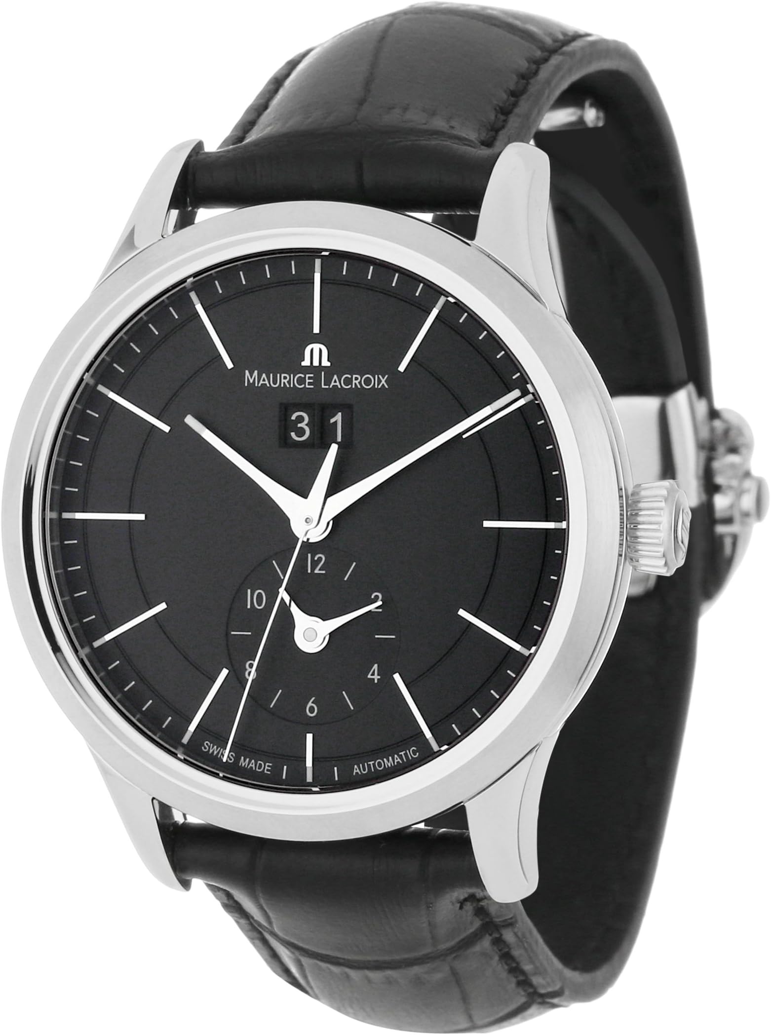 Men's LC6088-SS001330 Les Classiques Quartz Black GMT Dial Watch