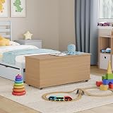 Vida Designs Leon Toy Box Pine Wooden Storage Chest with Lid view 3