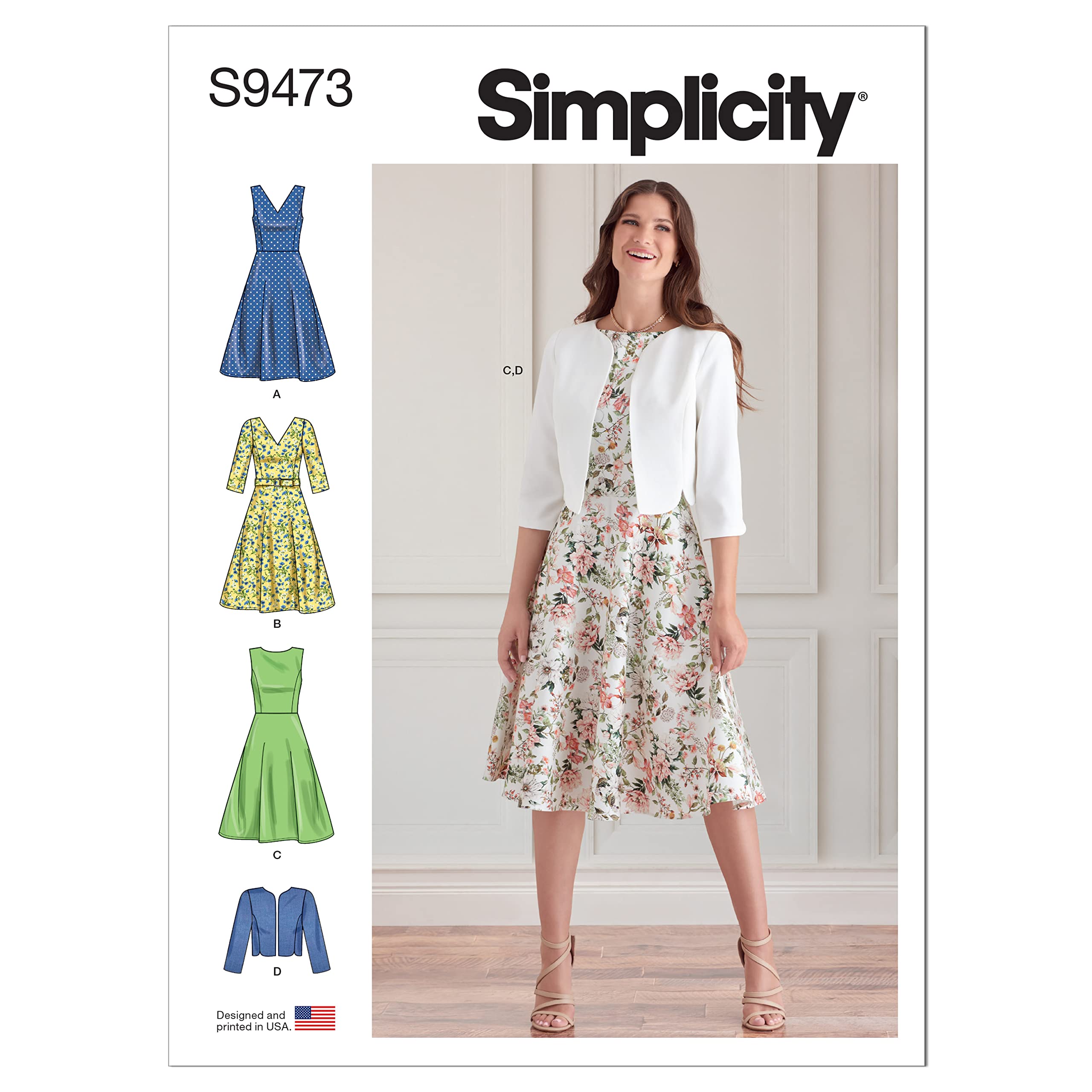 Simplicity SS9473U5 Misses Dress U5 (16-18-20-22-24)