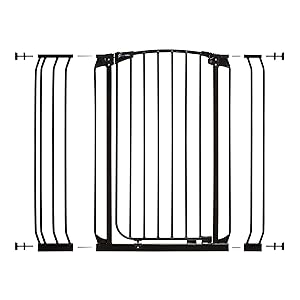 Dreambaby Chelsea Extra Tall Auto Close Security Gate in Black with Extensions