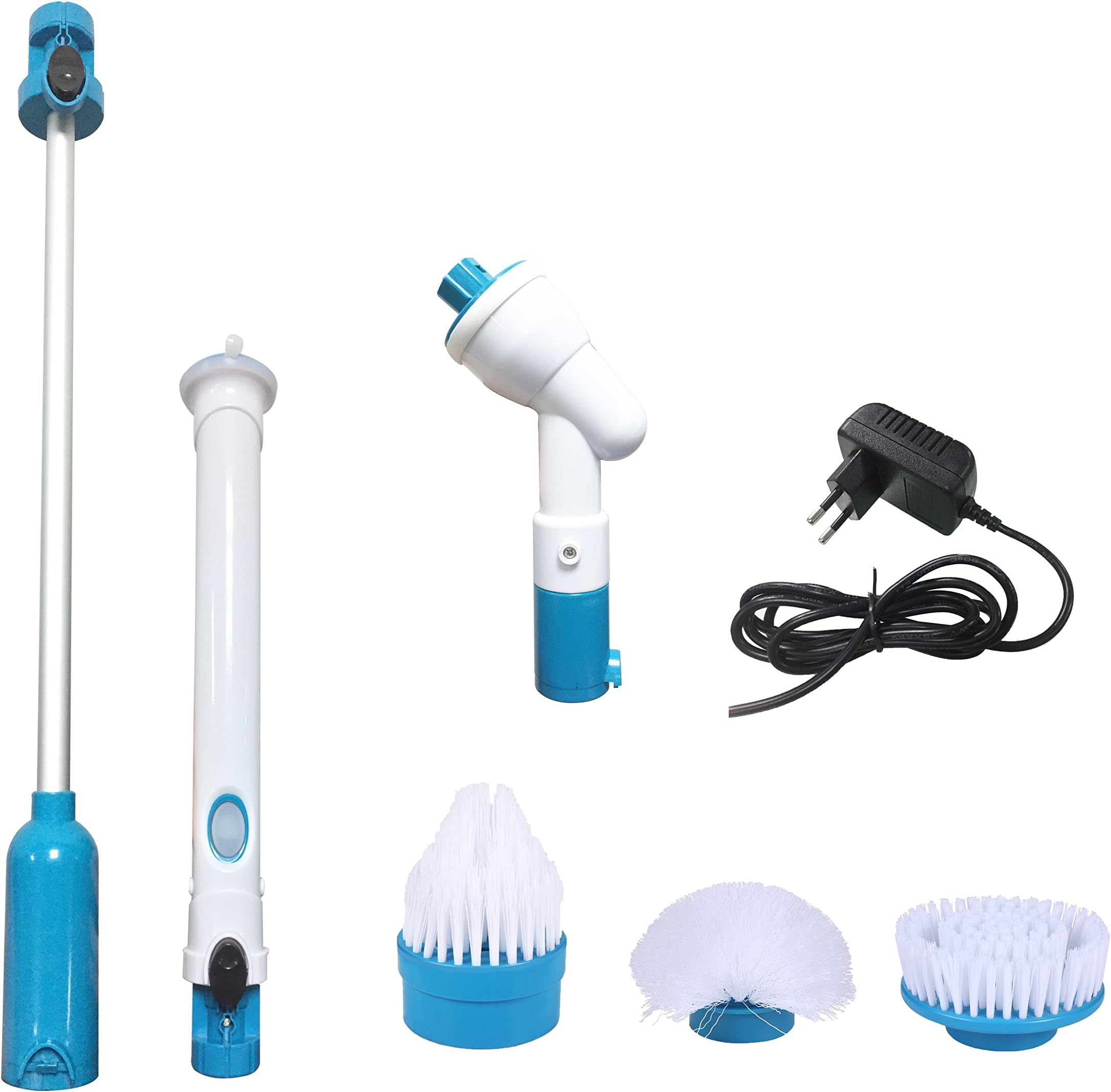 Electric Spin Scrubber,Reabeam,High Power Automatic Cleaning Scrubber,3 Heads Handheld Turbo Scrub Rechargeable 360°Cordless,for Cleaning Wall,Showers,Mildew,Grout,Bathroom Kitchen Fixtures