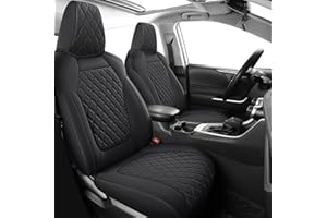 MIROZO Seat Covers for rav4,Waterproof Car Seat Covers Faux Leather Seat Cover Full Set Fit for 2019-2024 Toyota RAV 4 Non-Hybrid (Not for Adv & TRD-Off,Black)