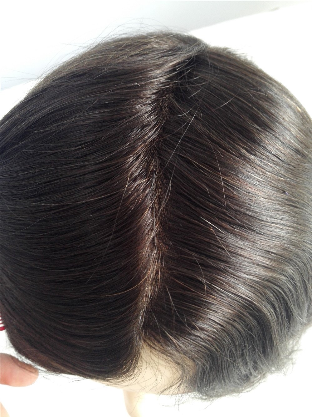 Lumeng Mens Hairpiece Pu Hair Replacement Undetectable Wigs100