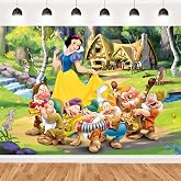 Princess Backdrop, 7x5 FT Banner &amp; Background for Girls' Birthday Party Theme Decor