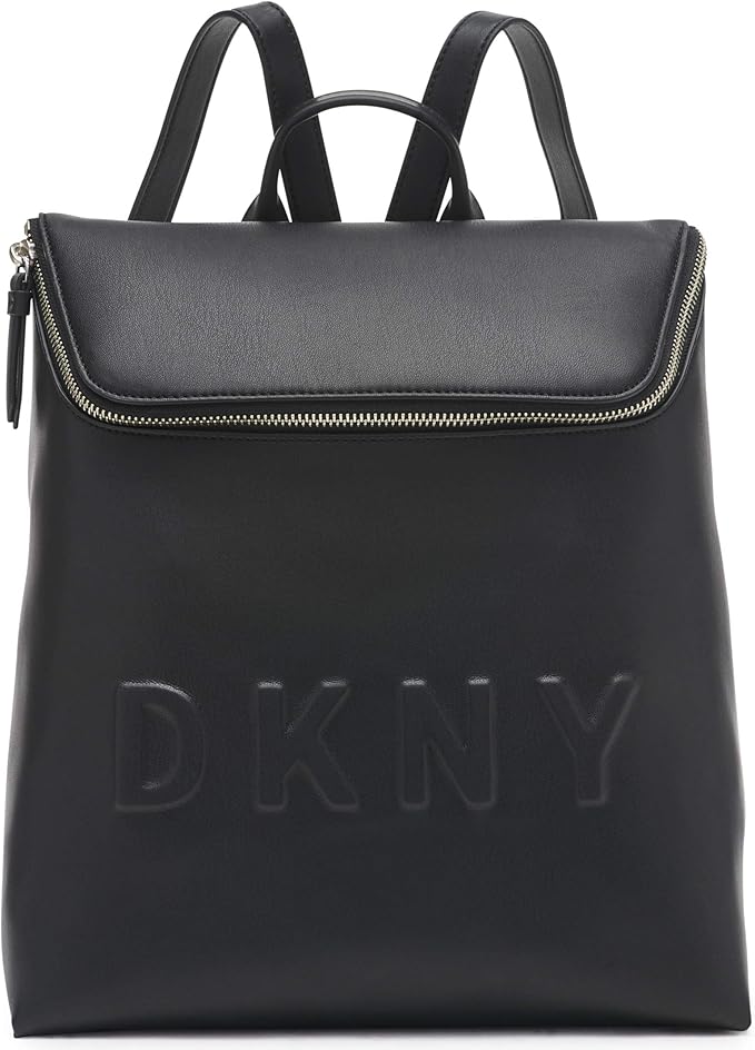 DKNY Women's Tilly MD TZ Backpack, Black/Silver, One Size Amazon.co.uk