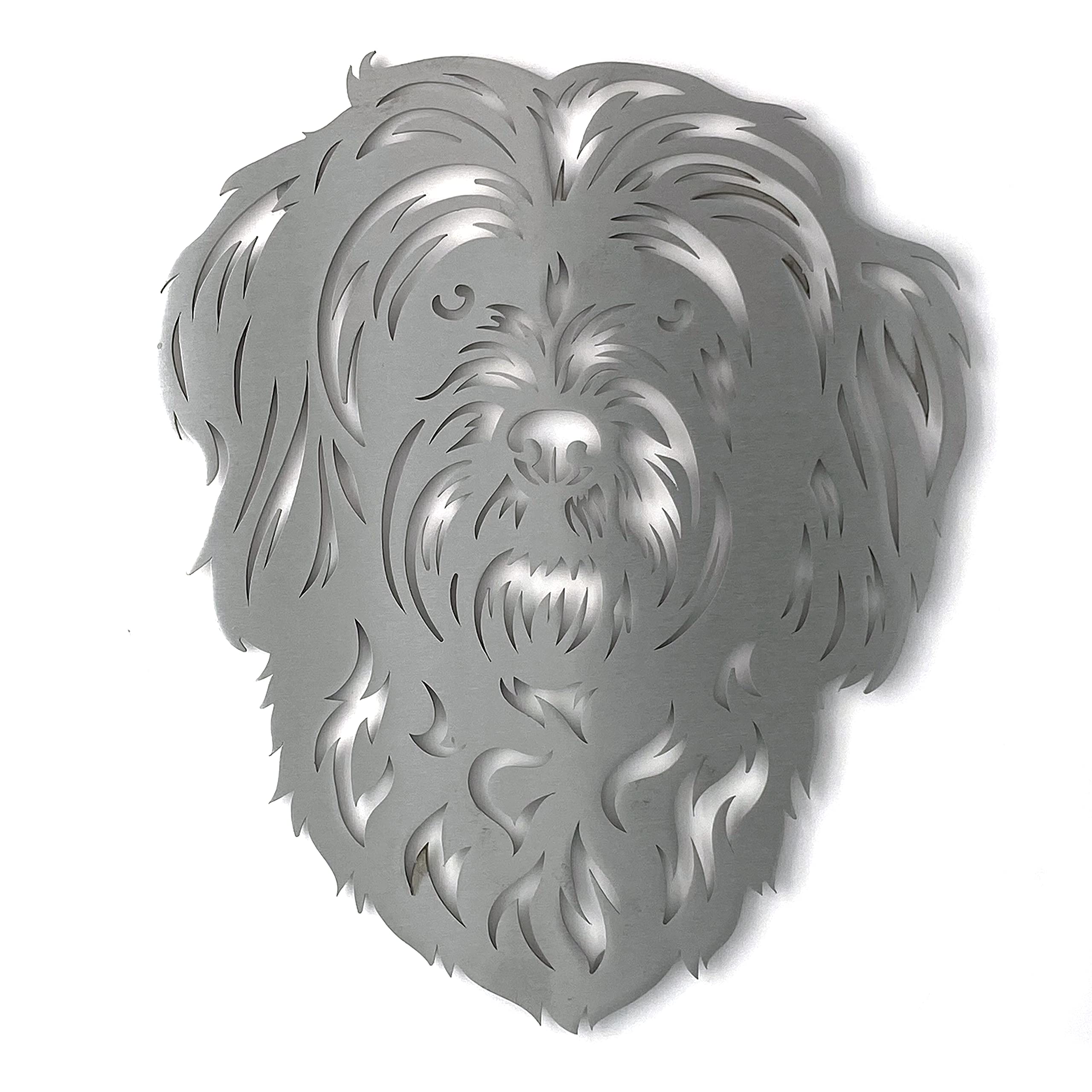 Image Industry Cavachon - Dog Garden Art Sculpture/Garden Ornament/Rusty Metal Dog/Metal Garden Sculpture/Metal Art (Medium 260mm x 309mm)
