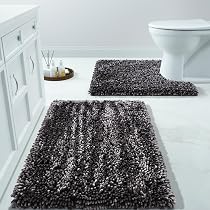 Yimobra Bathroom Rugs Sets 2 Piece, Luxury Shaggy Extra Thick ...