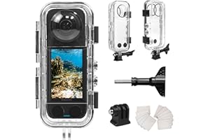 FitStill 131FT/40M Underwater Waterproof Diving Case Only fit Insta 360 X4,Anti-Scratch Invisible Dive Protective Cover Shell Housing Action Camera insta 360X4 Accessories Kit(Not for Insta 360 X3/X5)
